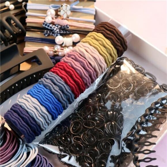 Hair Accessories Set for Women, Ponytail Holders, Hair Scrunchies, Hairbands...